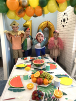 Фруктовая вечеринка дома