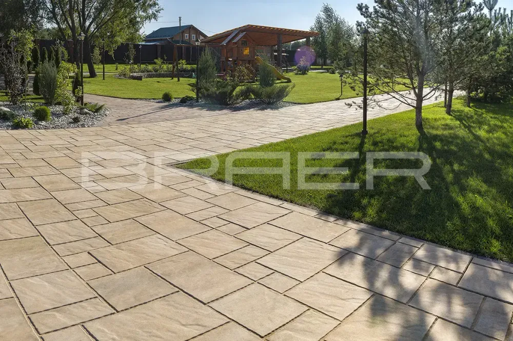 Тротуарная плитка Braer Патио, Color Mix Саванна, 60 мм
