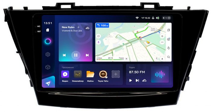 Магнитола для Toyota Prius Alpha 40 2014-2021 (правый руль) - Teyes CC3-2K на Android 10, Быстрая, 2K QLED, CarPlay, 4G SIM-слот