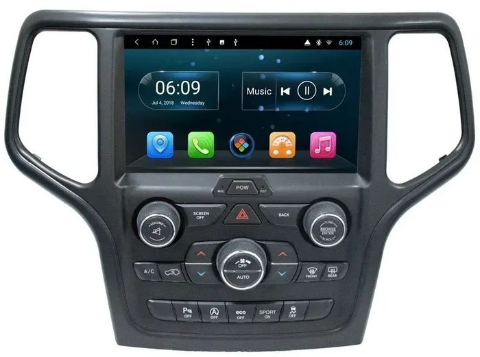Магнитола для Jeep Grand Cherokee 2013-2021 - Kuberg KR-9176-S10 Android 11, Быстрая, SIM-слот, CarPlay