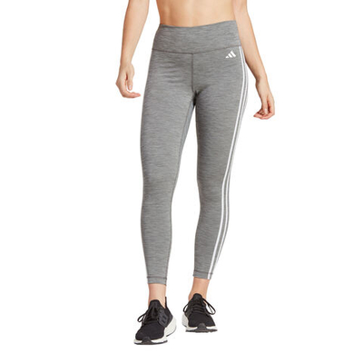Женские теннисные брюки adidas Essentials Train 3-Stripes High-Waisted Tight Women - Grey