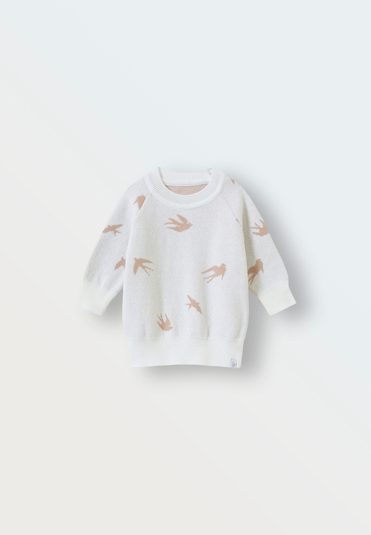 Джемпер вязаный oversize ласточки