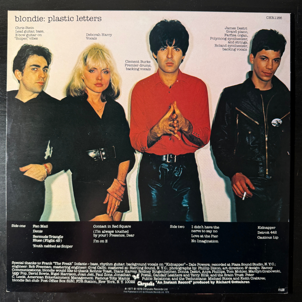 Blondie – Plastic Letters (Швеция 1978г.)Т