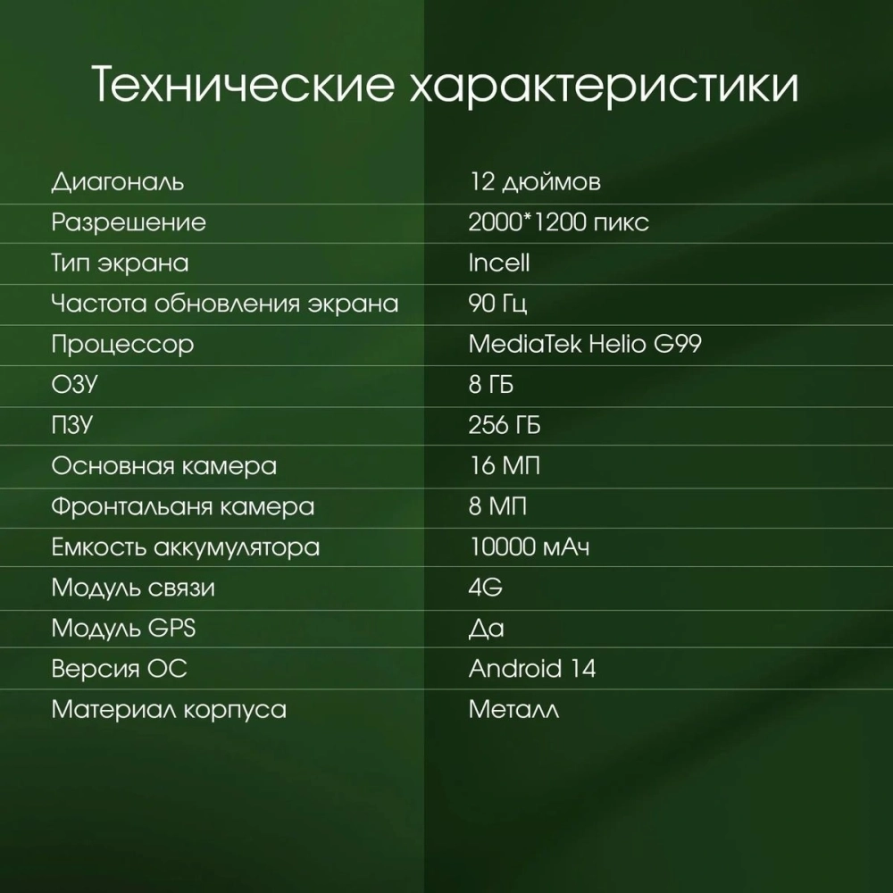 Планшет Digma Pro Empire 8/256Gb 12" (TA3E2M01) серый