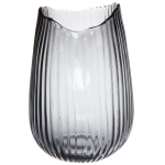 Ваза стеклянная «GREY GLASS» 15,5*23*9см