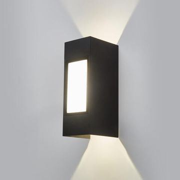 Уличный настенный светодиодный светильник 10W 4000K IP54 чёрный 1638 Techno LED Elektrostandard