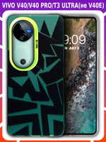 Дизайнерский чехол из пластика для VIVO V40 / V40 PRO / T3 ULTRA с усиленной защитой камеры и глянцем