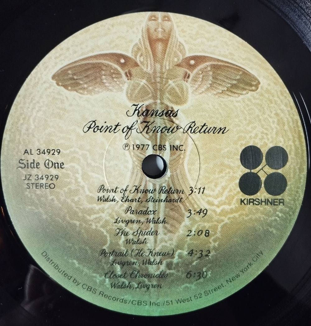 Винтажная виниловая пластинка LP Kansas Point Of Know Return (USA 2010)