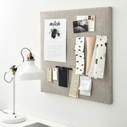 Доска для заметок с булавками IKEA SVENSAS (СВЕНСОС), Бежевая, 60х60 см