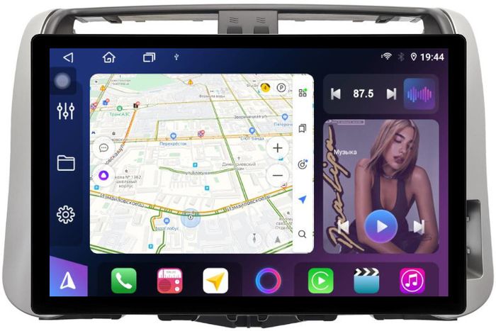 Магнитола для Toyota Land Cruiser Prado 150 2009-2013 (правый руль) - FarCar GX877 монитор 13" 2K QLED на Android 13, TS10, 6+128, CarPlay, 4G SIM-слот