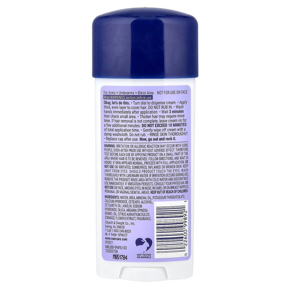 Nair, Glide On, средство для удаления волос, для жестких и густых волос, 93 г (3,3 унции)