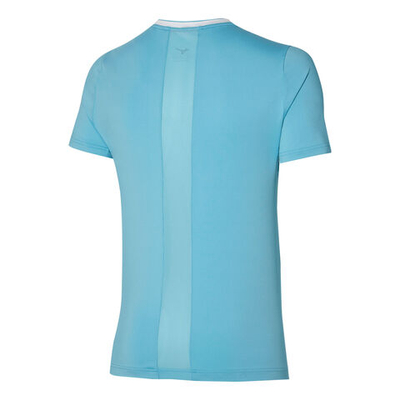 Мужское теннисное поло Mizuno Shadow Graphic T-Shirt Men - Light Blue