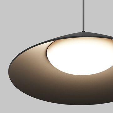 Уличный трековый подвесной светильник 12W 3000К O-TR01-1-P-12WB3K чёрный Campana Elasity IP Maytoni