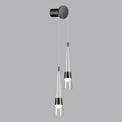 5044/24WL L-VISION ODL24 435 глянц.темн.хром/прозрачный/металл/стекло Бра LED 24W 3000K 2536Лм LUMP