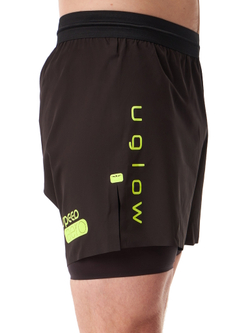 ШОРТЫ МУЖСКИЕ SPEED AERO 5 ELEVATE 2IN1 SHORT | BLACK YELLOW