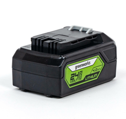 Аккумулятор GreenWorks G24B4II, 24 В, Li-ion, 4 А/ч, слайдер