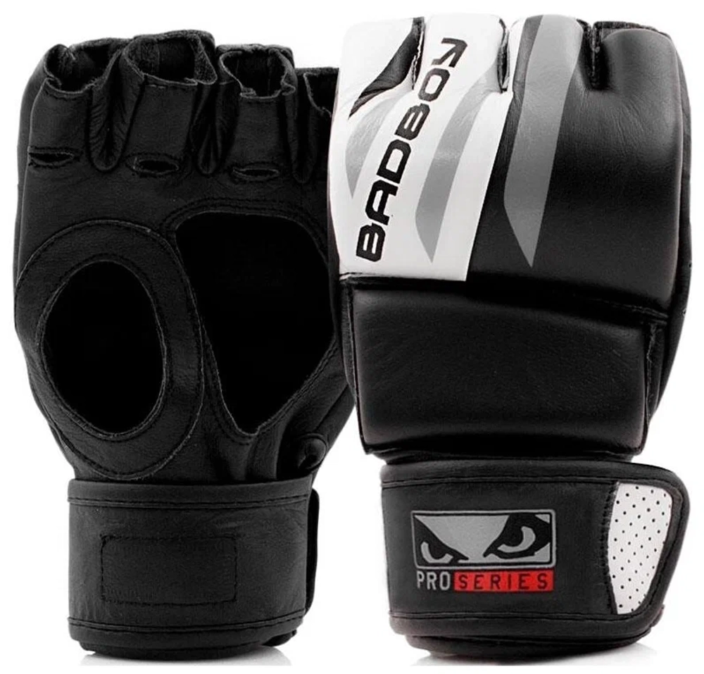 Перчатки для ММА Bad Boy Pro Series Advanced MMA Gloves-Black/White
