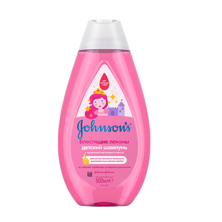 Шампунь блестящие локоны Jonsons baby 500 мл