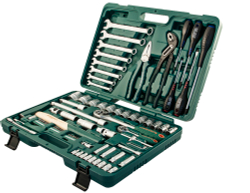 S04H52477S Набор инструмента универсальный 1/4", 1/2"DR, 77 предметов