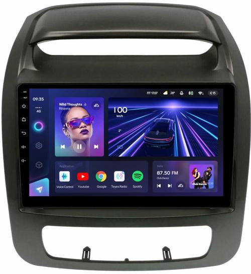 Магнитола для KIA Sorento 2 XM 2012-2020 (отдельный экран климата, со штатной КЗВ) - Teyes CC3 монитор 9" QLED на Android 10, Быстрая, CarPlay, 4G SIM-слот