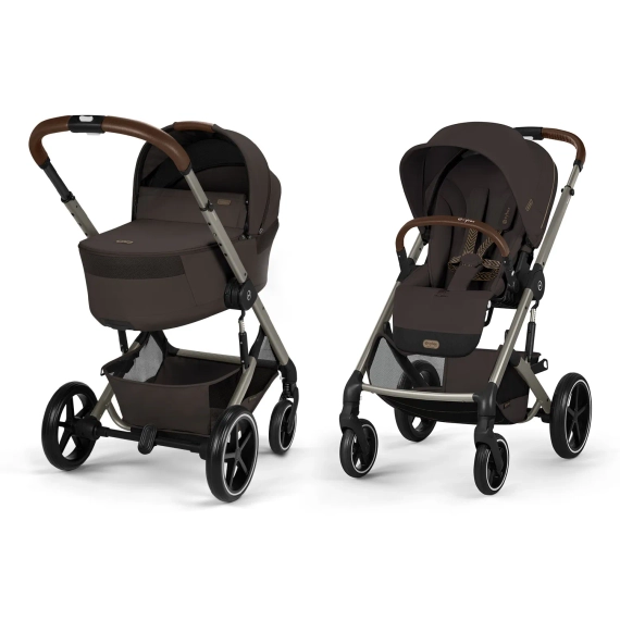 Детская коляска Cybex Balios S Lux TPE 2 в 1 Chocolate Brown