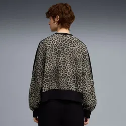 Толстовка женская PUMA T7 LEO LUXE AOP Over-Oversized Crew TR