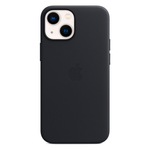 Кожаный чехол с поддержкой MagSafe Apple Leather Case для iPhone 13 mini, Midnight (Темная ночь)