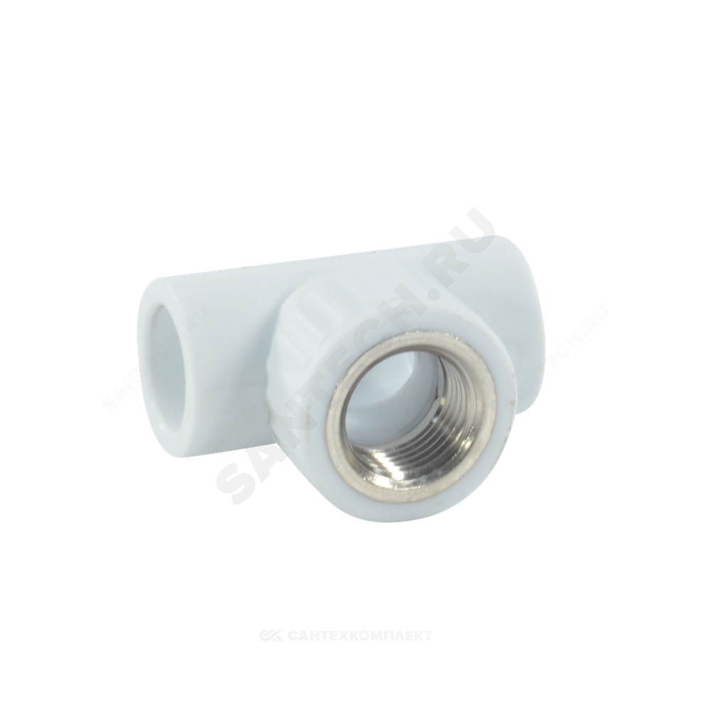 Тройник PP-R комбинированный белый Дн 32х3/4" ВР VALFEX 10127132