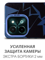 Дизайнерский чехол из пластика для VIVO Y28 4G с усиленной защитой камеры и глянцем