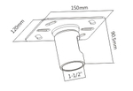 Крепление для дисплея потолочное FIX PLB-CE8-01