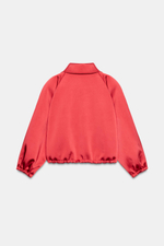 АТЛАСНАЯ КУРТКА С ПОДПЛЕЧНИКАМИ — ZARA