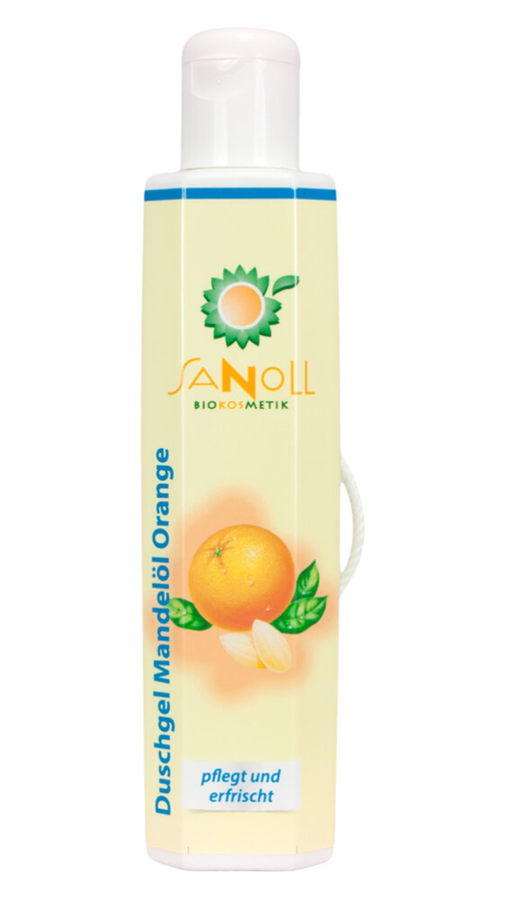 Гель для душа с миндальным маслом и апельсином Sanoll Biokosmetik, 200 мл