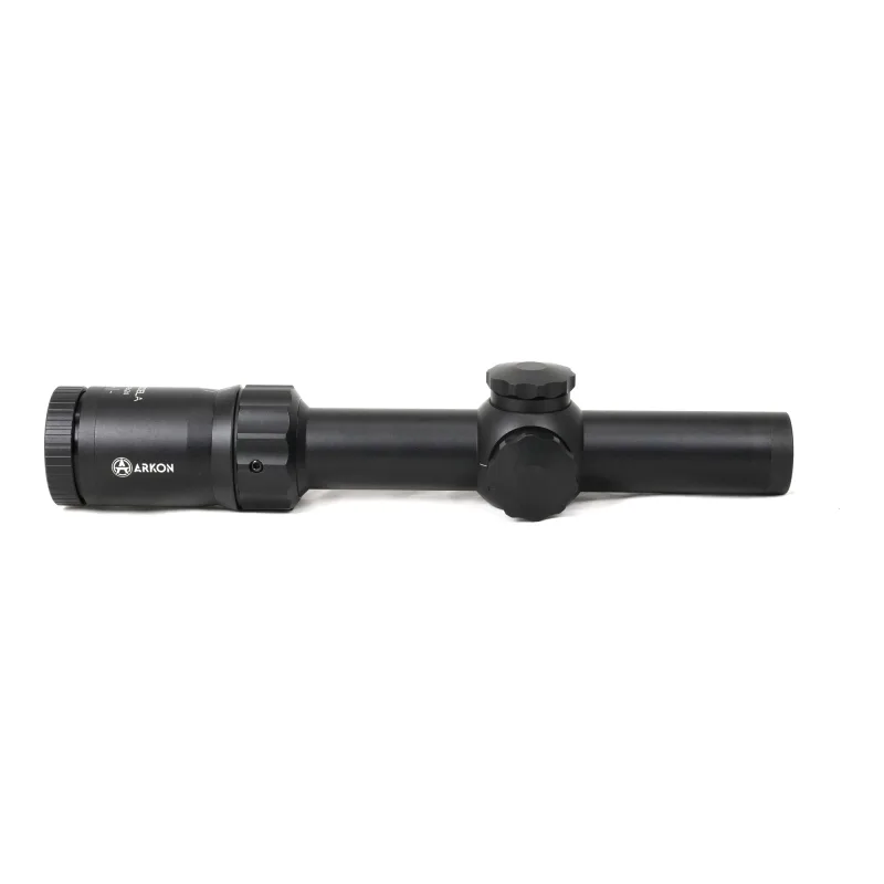 Оптический прицел ARKON Model A 1-8x24 / Аркон Модель А 1 8 на 24 - вид сбоку со стороны барабанчиков