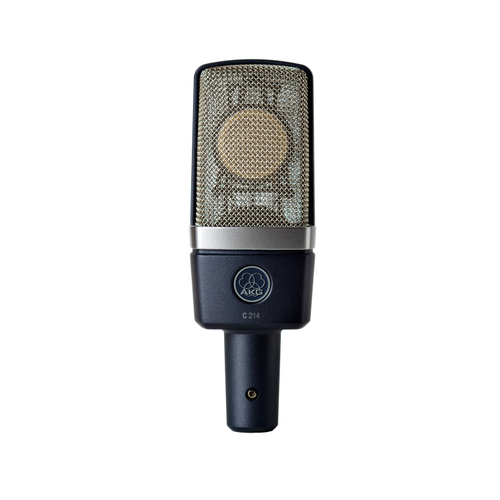 AKG C214 - конденсаторный микрофон с 1' мембраной. В комплекте: держатель антивибрационный, КЕЙС