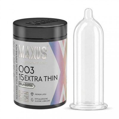 Презервативы экстремально тонкие Maxus Extra Thin 003, 15 шт.