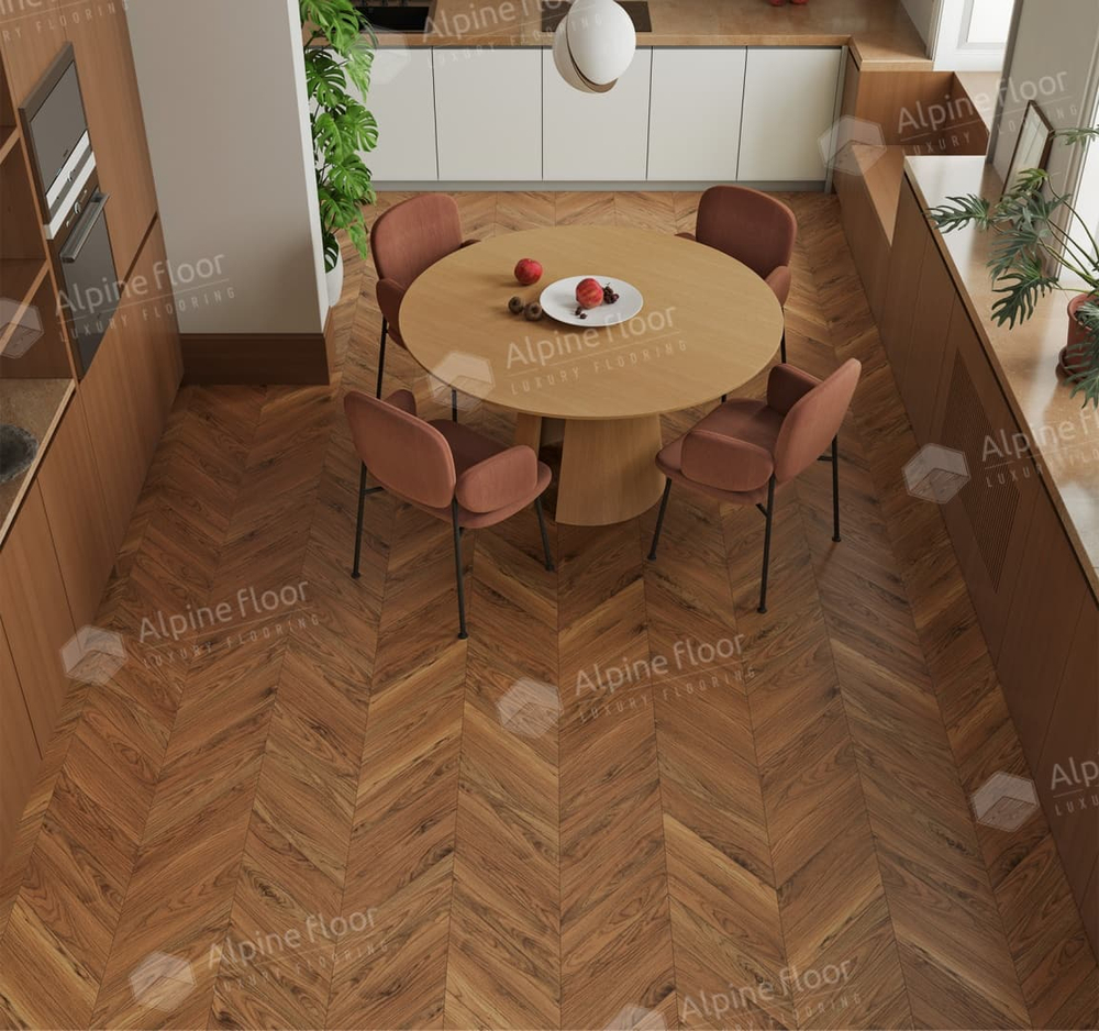 Ламинат Alpine Floor Chevron Art 12 мм Орех Монблан 1.232 м2