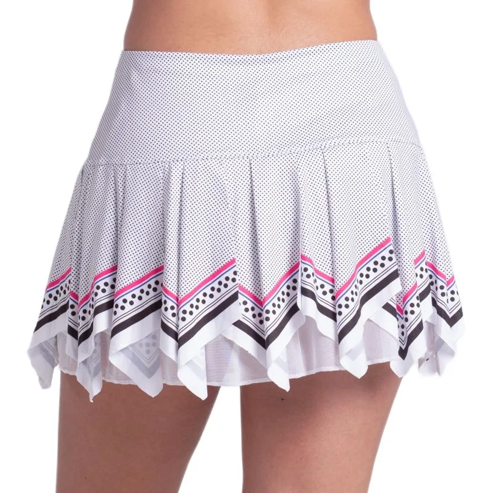 Теннисная юбка Lucky in Love Right on Point Active Mini - white