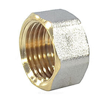 Заглушка латунь никель Ду 25 (1") ВР 9016 ГОСТ 32585-2013 Aquasfera 9016-03