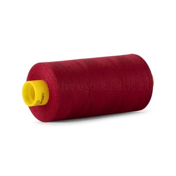Нитка Gutermann Mara 120 (1000 метров), 1 кат., универсальная | 226 т.брусничный