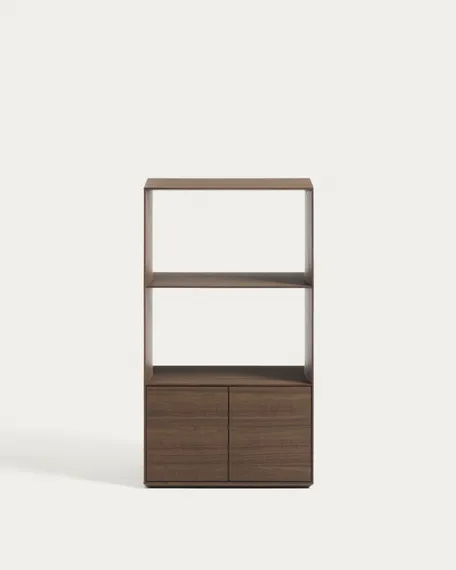 Стеллаж Visala с 1 открытой полкой из шпона ореха, 60 x 106 см