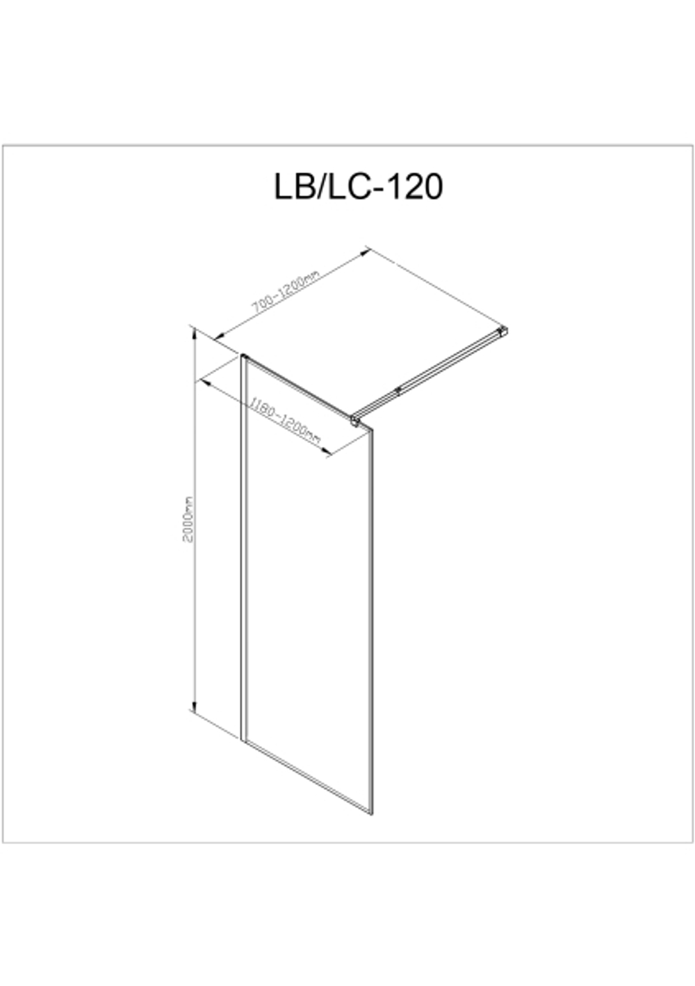 Душевая перегородка AvaCan LB120