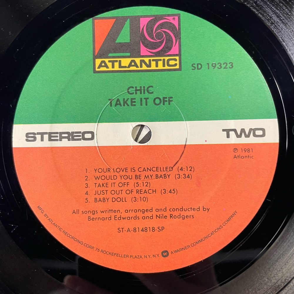 Винтажная виниловая пластинка LP Chic Take It Off (США 1981)
