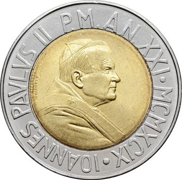 500 лир 1999 Ватикан, Время выбора, время надежды