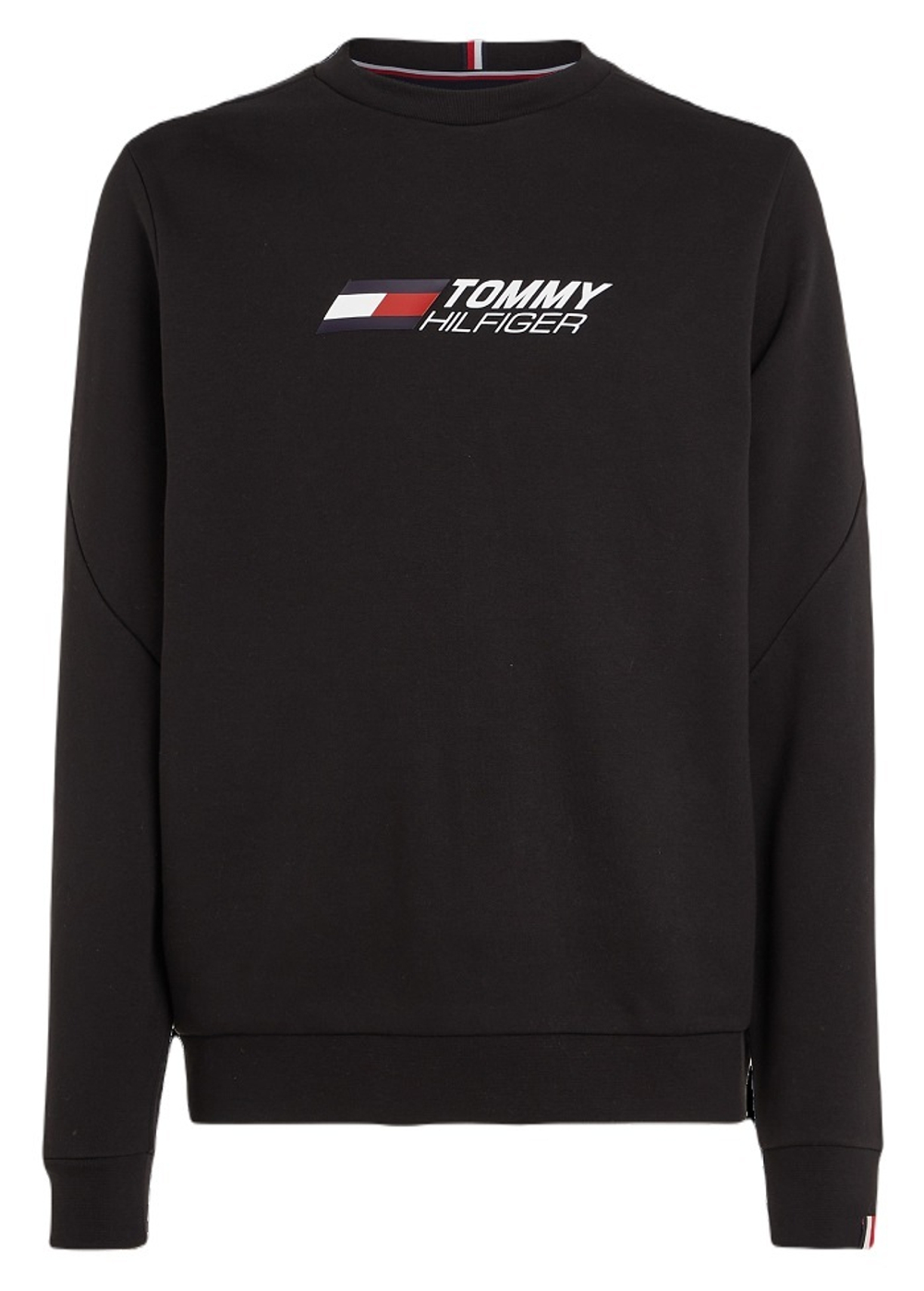 Мужская теннисная кофта Tommy Hilfiger Essentials Crew - black