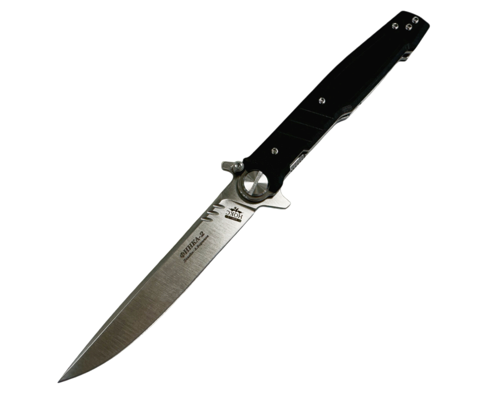 Складной нож Финка-2 сталь Nitro-V, рукоять Black G10, НОКС 349-130406
