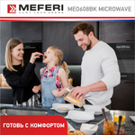 Электрический духовой шкаф Meferi MEO608BK MICROWAVE фото 7