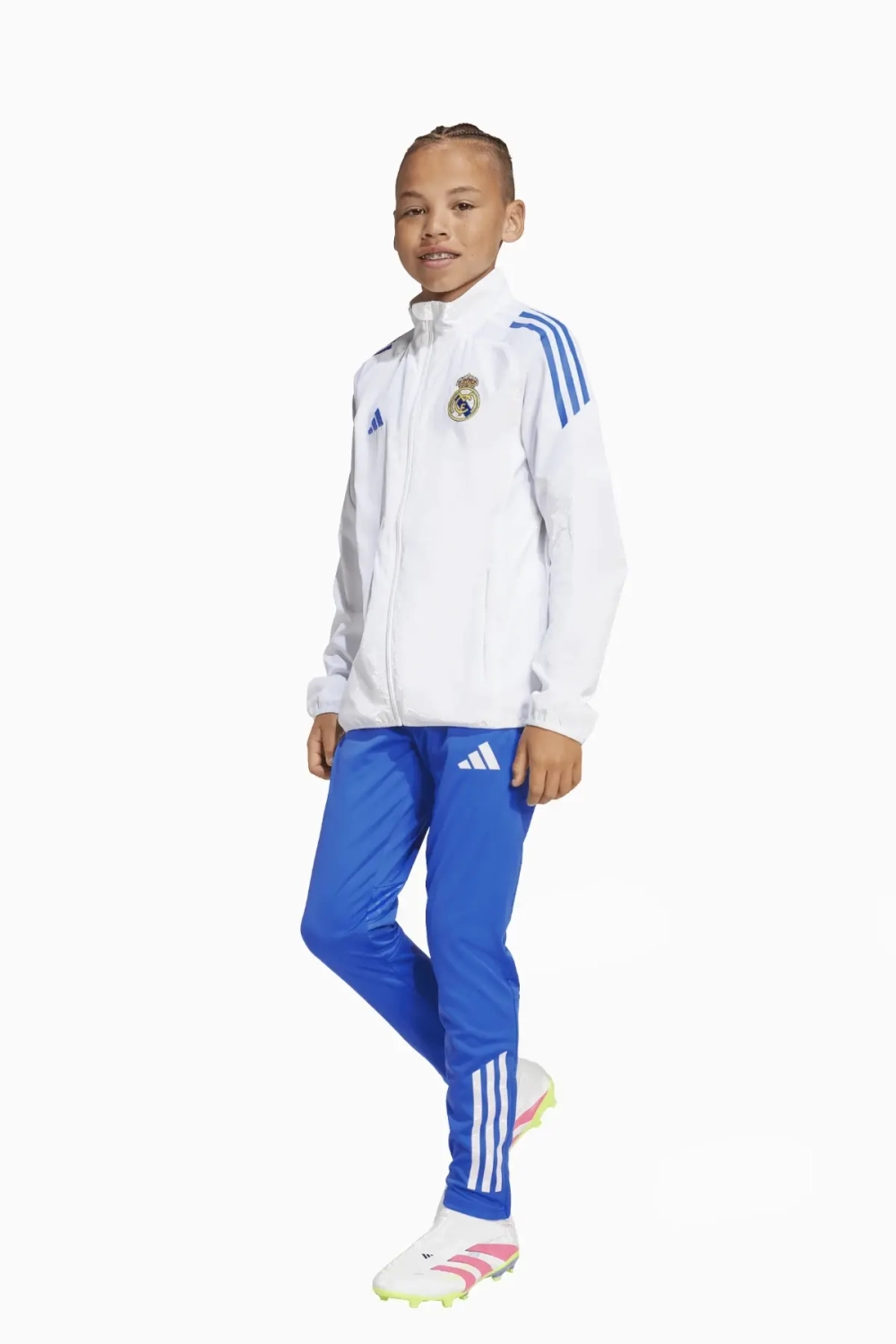 Ветровка adidas Real Madrid 25/26 Presentation Junior - белый