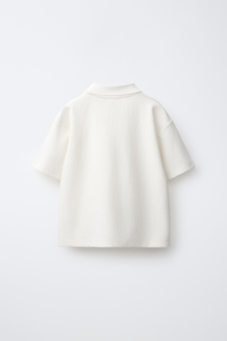 ZARA ОДНОТОННОЕ ПОЛО, ЦВЕТ ЛЬДА