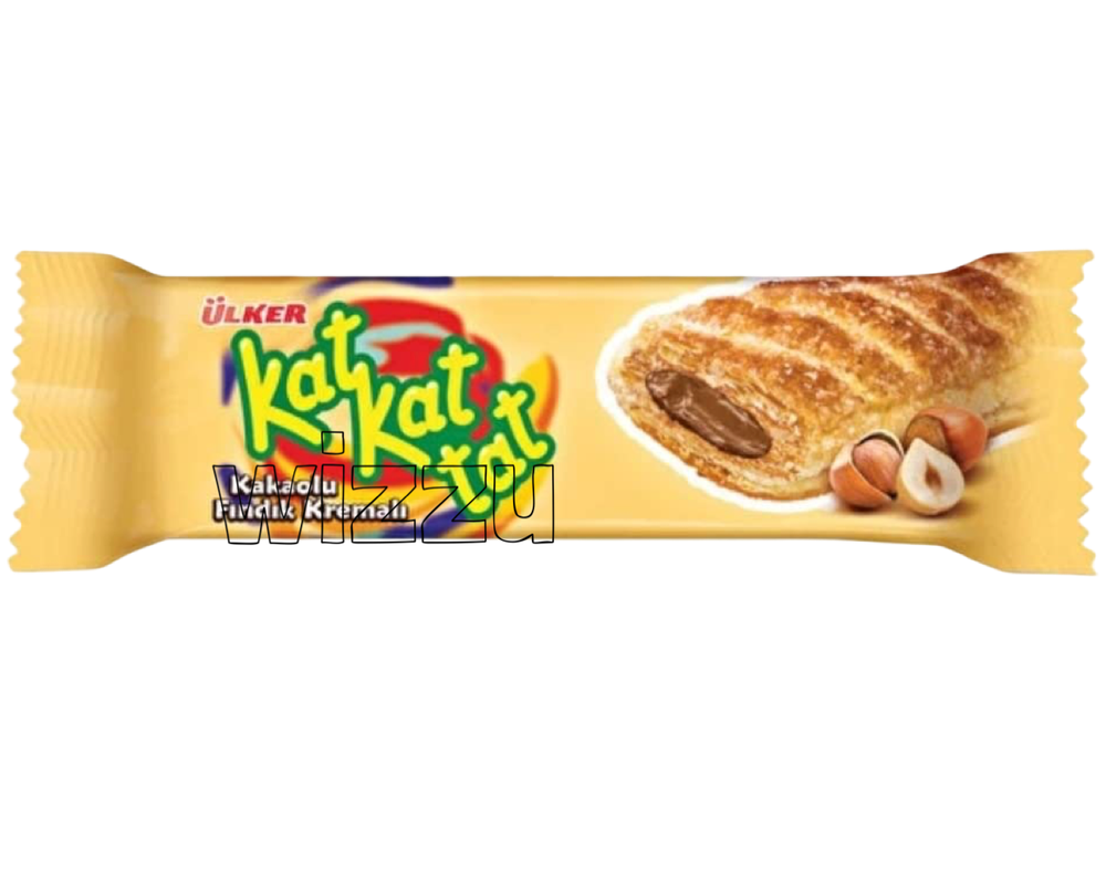 Слоеное шок. печенье Kat Kat tat Фундук 28г Ulker