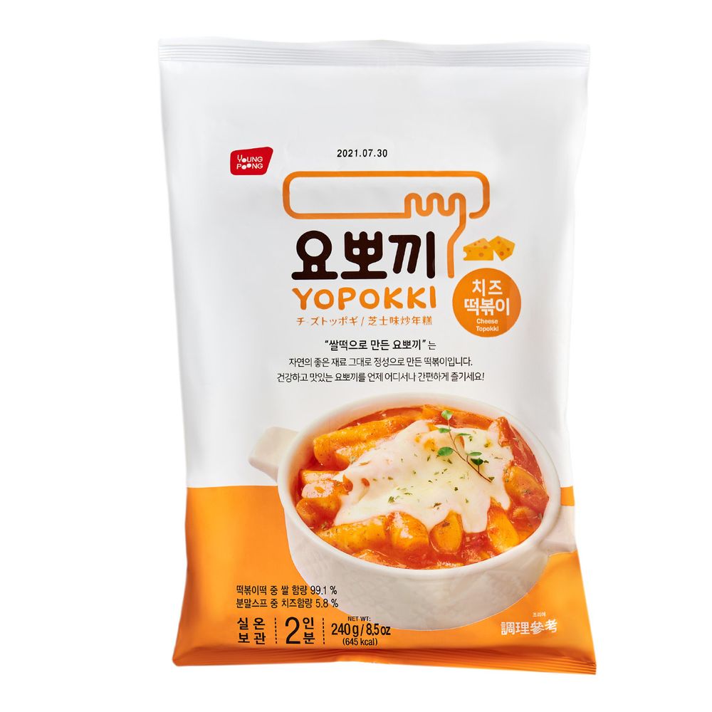 Рисовые палочки Токпокки Yopokki с сыром, 240 г